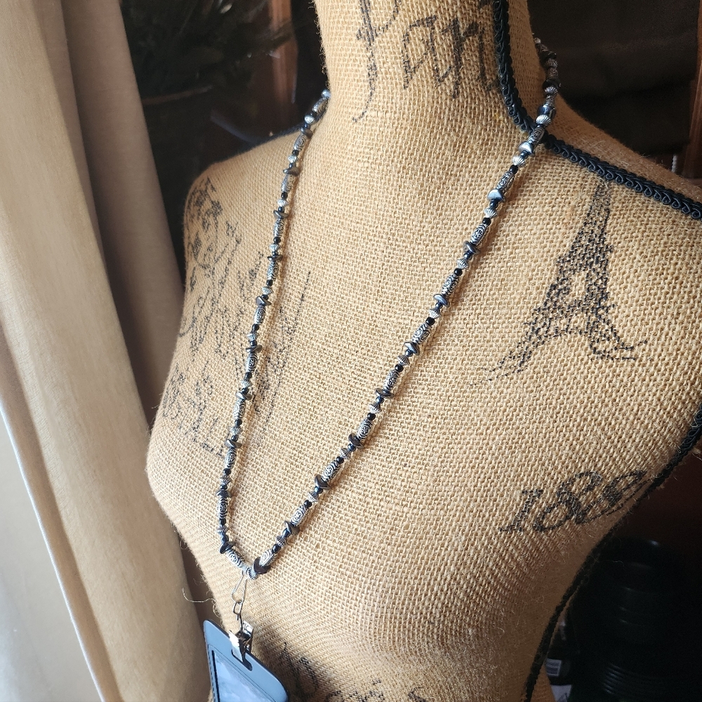 Elegant Black Lanyard